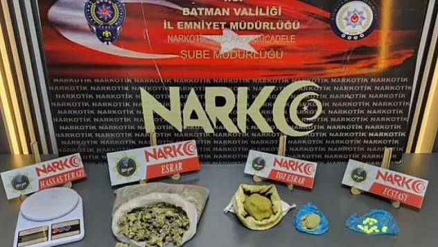 Batman'da yaklaşık 3 kilo uyuşturucu ele geçirildi