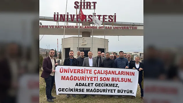 Eğitim-Bir-Sen Siirt Temsilcisi Tuncer Kaçhan: 'Üniversite Çalışanlarının Mağduriyeti Son Bulsun!'