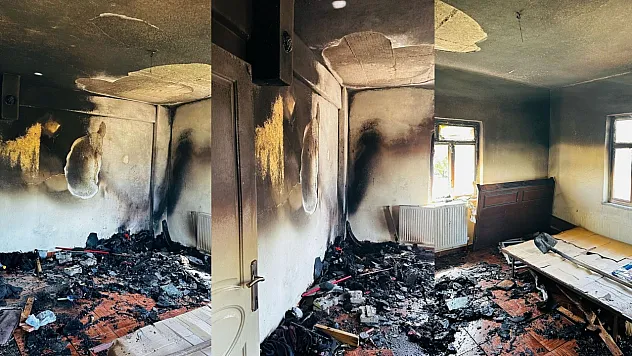 Kurtalan'da Elektrikli Sobadan Çıkan Yangın Evi Kullanılamaz Hale Getirdi
