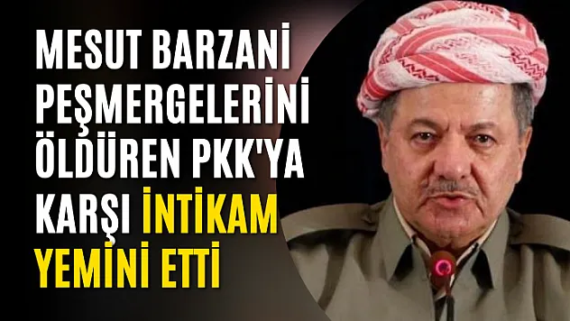 Mesut Barzani Peşmergelerini Öldüren PKK'ya Karşı İntikam Yemini Etti