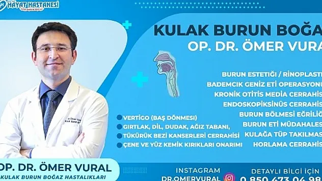 Serinlemek İsterken Hasta Olmayın! Siirt Hayat Hastanesi KBB Uzmanı Dr. Vural'dan Yaz Uyarısı