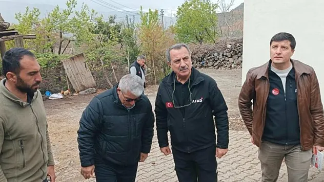 Siirt AFAD İl Müdürü Cahit Akkoyun'dan Yangın Mağdurlarına Ziyaret