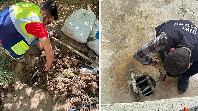 Siirt Belediyesi'nden Su Kaçaklarına Sıkı Takip