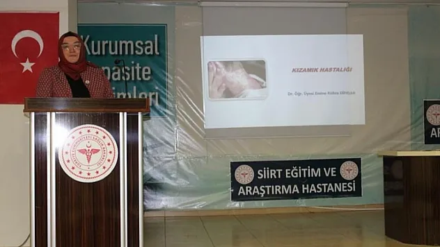 Siirt Eğitim ve Araştırma Hastanesi'nde Kızamık ve KKKA Eğitimi Verildi