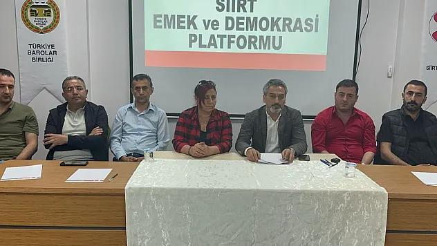 Siirt Emek ve Demokrasi Platformu'ndan Hasta Hükümlüler İçin Basın Açıklaması