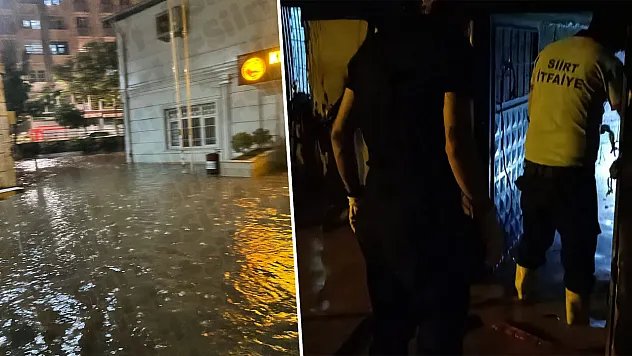 Siirt Kurtalan'da Sağanak Hayatı Felç Etti: Belediye Yetersiz Kaldı, Yardım Siirt'ten Geldi