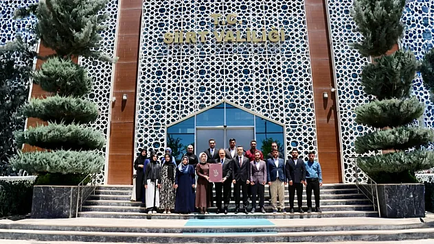 Siirt Valisi Kızılkaya, TÜGVA Siirt İl Temsilciliği Yönetimini Kabul Etti