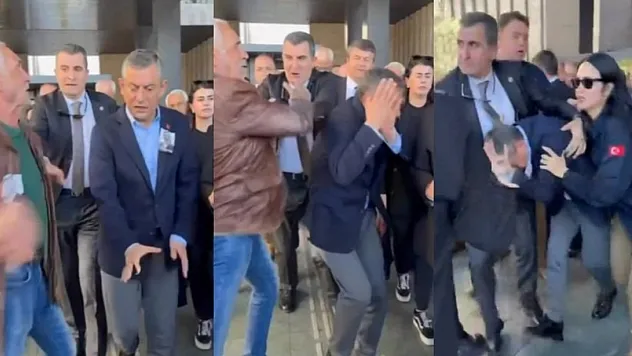 Son Dakika! CHP Genel Başkanı Özgür Özel AKM çıkışında saldırıya uğradı