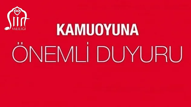 Siirt Valiliğinden Çalışan Gençler Sokağa Çıkma Yasağı Düzenlemesi