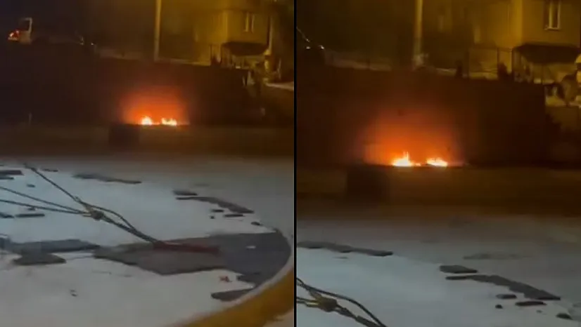 Siirt'te Çocuk Parkında Tehlikeli Oyun: Ateş Yakan Çocuklar Kaçtı