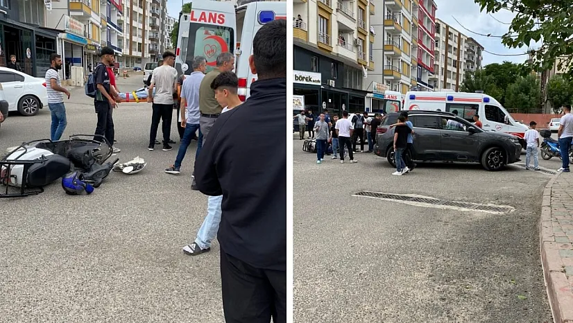 Siirt'te Motosiklet ile Otomobil Çarpıştı: 2 Kişi Yaralandı