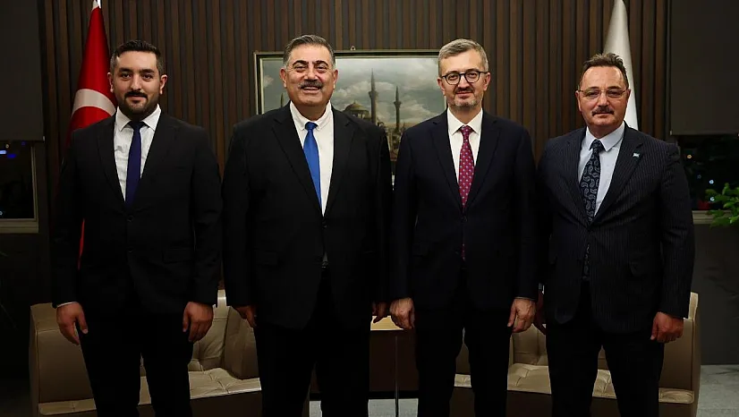 TİMBİR Heyeti Cumhurbaşkanı İletişim Başkanı Burhanettin Duran'ı Ziyaret Etti