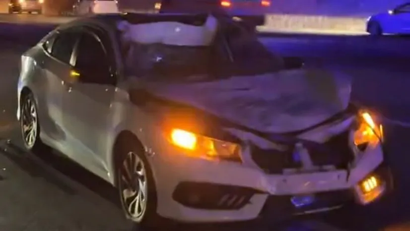 Yola Aniden Çıkan İnek Kazaya Neden Oldu: 3 Kişi Yaralandı