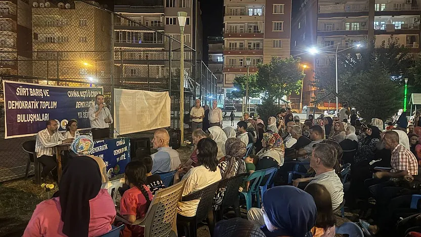 DEM Parti, Siirt'in Kooperatif Mahallesi'nde halkla bir araya geldi