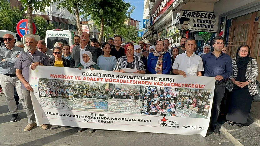 İHD Siirt Şubesi'nden 'Gözaltına Kayıplara Karşı Mücadele Haftası' Basın Açıklaması