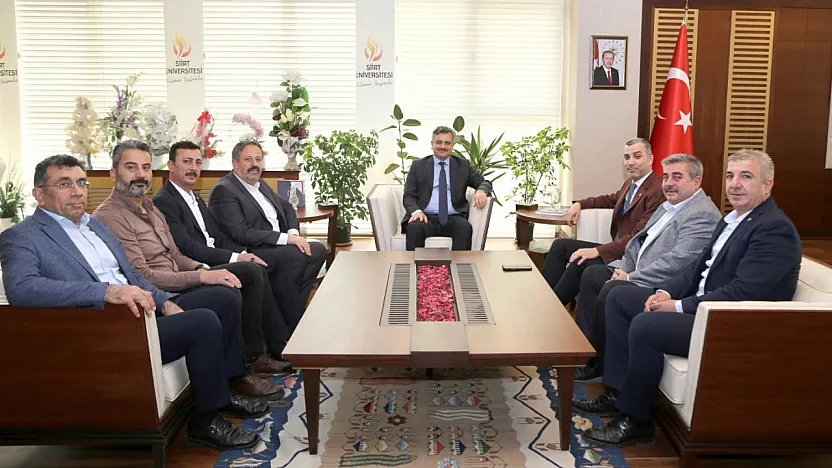 MHP Siirt İl Başkanı Cengizhan Tükenmez'den Siirt Üniversitesi Rektörü Prof. Dr. Nihat Şındak'a Ziyaret