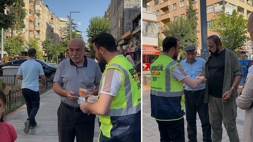 Siirt'te Aşure Günü Etkinliği: AK Gençlik'ten Vatandaşlara Aşure İkramı