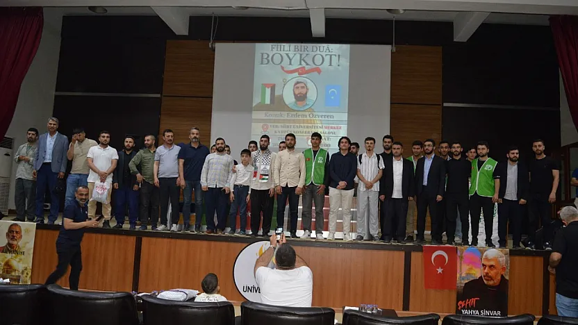 Siirt'te 'Fiili Bir Dua: Boykot' Konferansı Gerçekleştirildi