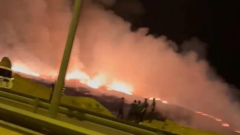 Siirt'te Havai Fişek Büyük Yangına Neden Oldu!