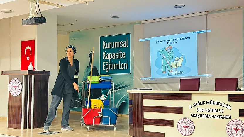 Siirt'te İşe Başlayacak Temizlik Görevlilerine Eğitim Verildi!