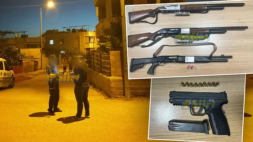 Siirt'te Silahlı Saldırıya Anında Müdahale: Uzun Namlulu Silahlar Ele Geçirildi, Zanlılar Tutuklandı