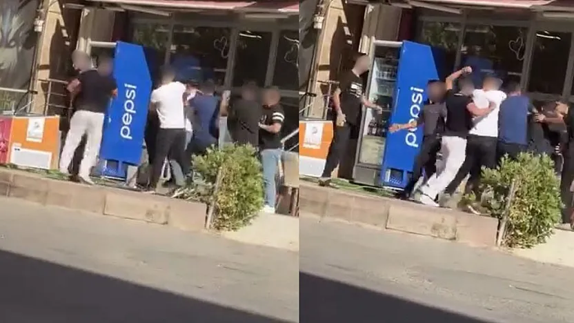 Siirt'te Sokak Ortasında Tekme Tokat Kavga Kamerada