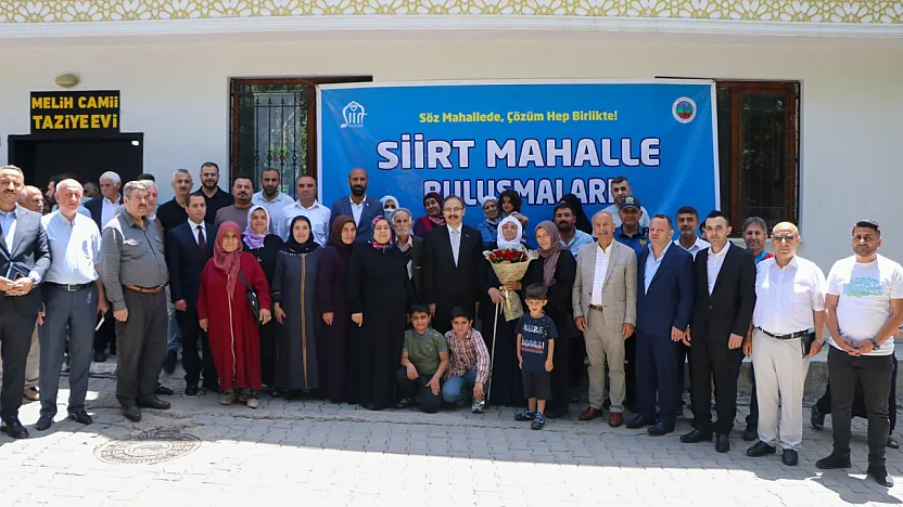 Siirt Valisi Kemal Kızılkaya, Batı ve Karakol Mahalle Sakinleriyle Buluştu: ''Sorunları Ortak Akılla Çözeceğiz''