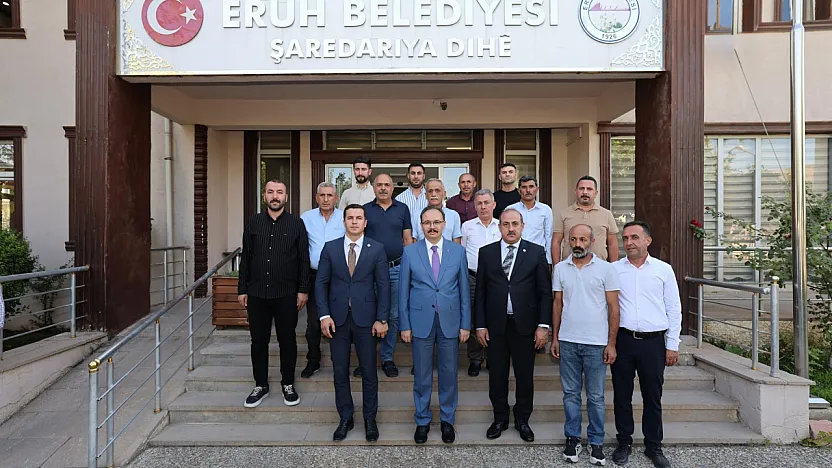 Siirt Valisi Kızılkaya'dan Eruh Belediyesi'ne Ziyaret
