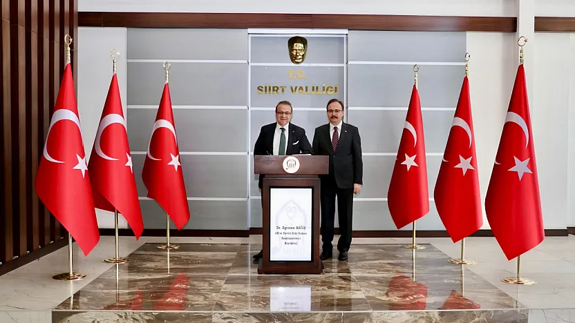 Siirtli Eski Avrupa Birliği Bakanı Egemen Bağış, Vali Kızılkaya'yı Ziyaret Etti