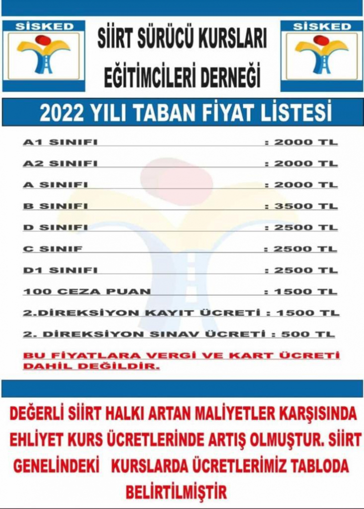 Ehliyet Almak İsteyenler Dikkat! Siirt'te Sürücü Kursları Fiyatları Güncelledi!