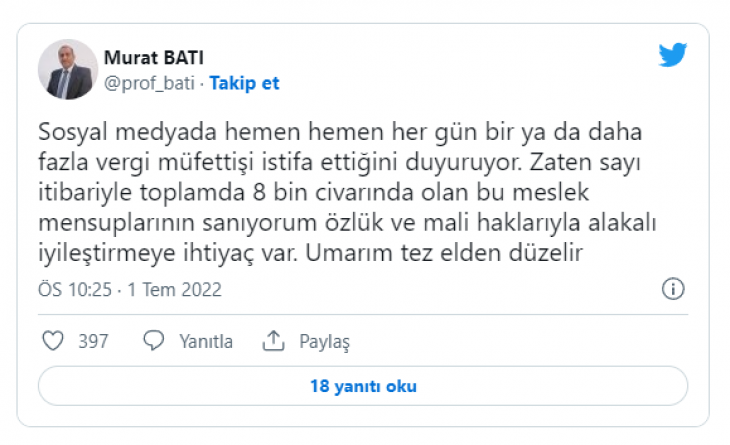 Hekimlerden sonra müfettişler de kamudan ayrılıyor… Son dönemde yüzlerce kişi istifa etti