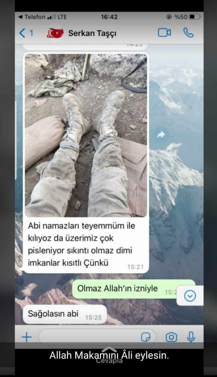 Siirt'te görevli şehit olan askerin, arkadaşına sorduğu namaz sorusu yürek sızlattı