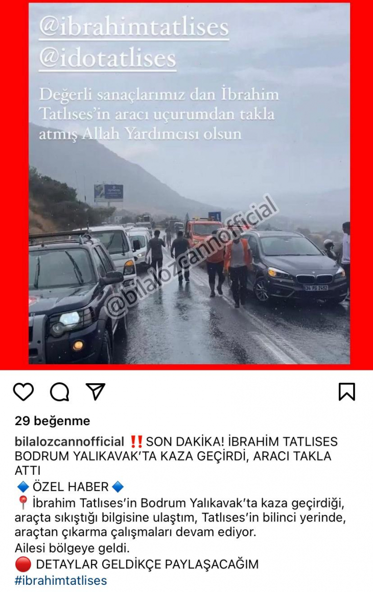 İbrahim Tatlıses'ın Aracı Takla Attı!