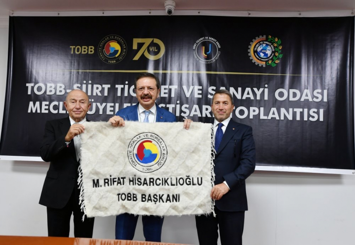 Hisarcıklıoğlu: Siirt TSO, Paris,Berlin, Londra'daki Ticaret Odaları İle Aynı Hizmeti Veriyor