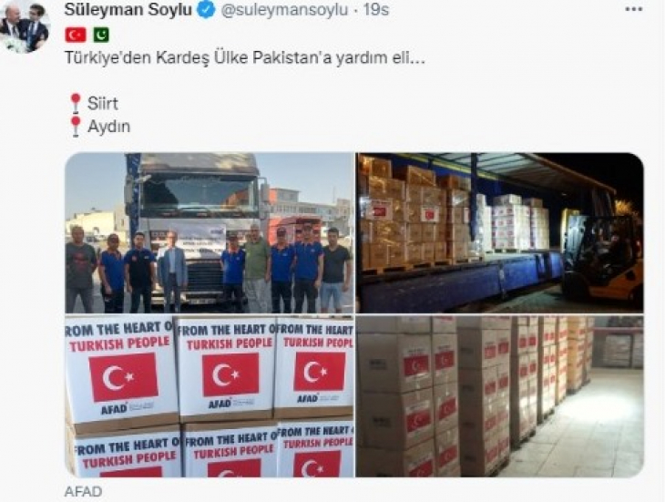 Siirt'ten Pakistan'a yardım eli!