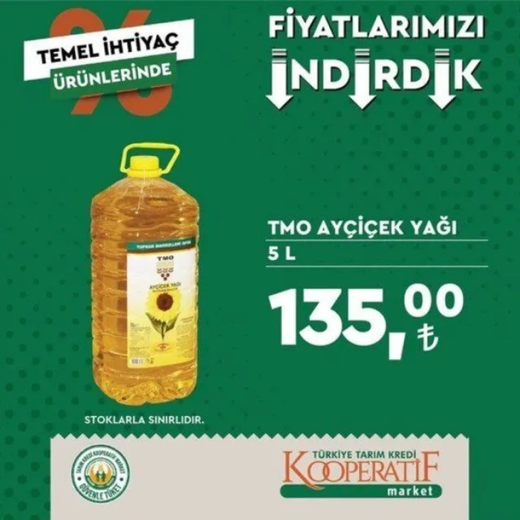 Tarım Kredi Marketlerinin ekim ayı indirimli ürünler listesi belli oldu