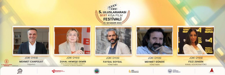 5. Siirt Uluslararası Kısa Film Festivali'nin jürisi açıklandı