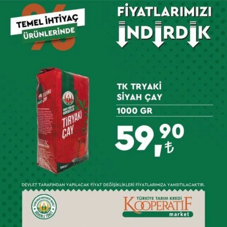 Tarım Kredi Marketlerinin ekim ayı indirimli ürünler listesi belli oldu