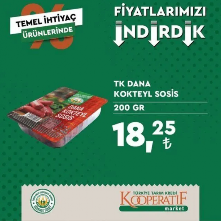 Tarım Kredi Marketlerinin ekim ayı indirimli ürünler listesi belli oldu