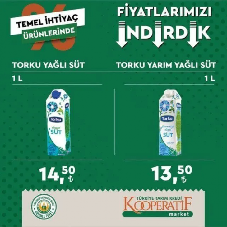 Tarım Kredi Marketlerinin ekim ayı indirimli ürünler listesi belli oldu