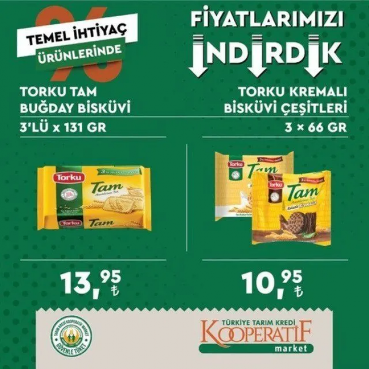 Tarım Kredi Marketlerinin ekim ayı indirimli ürünler listesi belli oldu