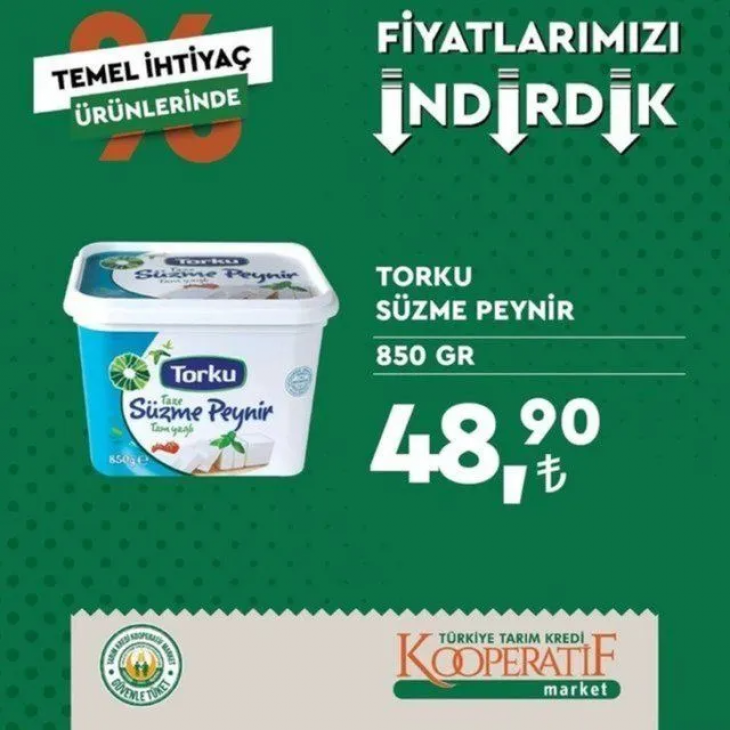 Tarım Kredi Marketlerinin ekim ayı indirimli ürünler listesi belli oldu