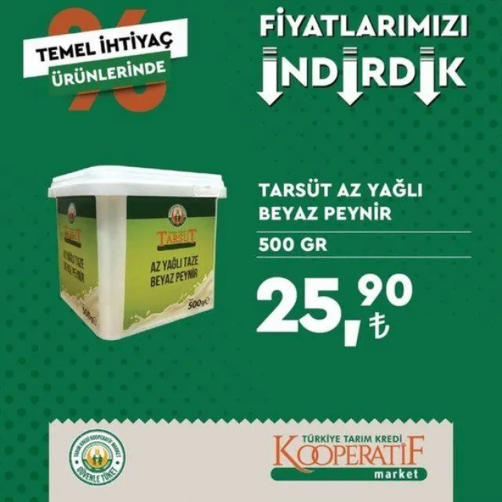 Tarım Kredi Marketlerinin ekim ayı indirimli ürünler listesi belli oldu