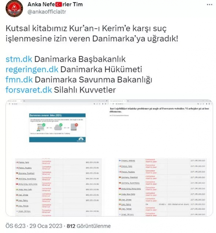 Hackerlar Kur'an yakan ülke için harekete geçti! Savunma bakanlığı son dakika duyurdu