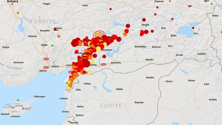 Son 24 Saatte Meydana Gelen Depremler