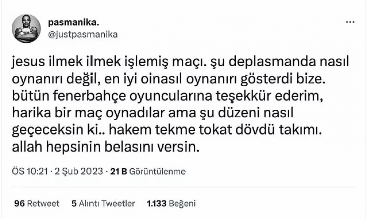 Hakem Ali Palabıyık'ın Verdiği Kararlarla Damga Vurdu Adana Demirspor-Fenerbahçe Maçına Gelen Tepkiler