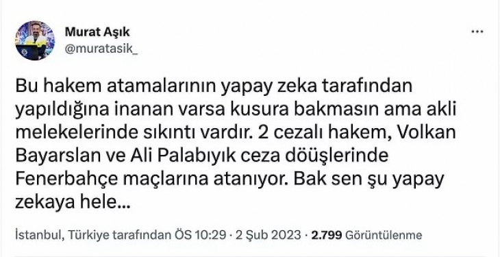 Hakem Ali Palabıyık'ın Verdiği Kararlarla Damga Vurdu Adana Demirspor-Fenerbahçe Maçına Gelen Tepkiler