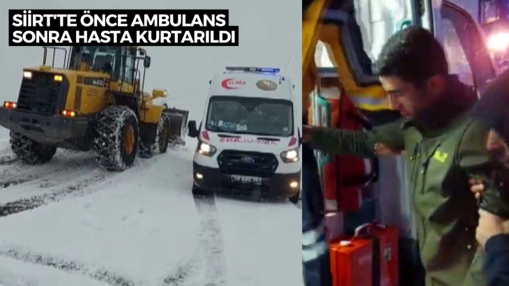 Siirt'te Kar Yağışı! Hastalar Yolda Kaldı Araç Şarampole Yuvarlandı Mevsimlik İşçiler Yolda Mahsur Kaldı