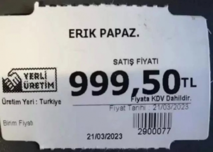 Fiyatını görenlerin dudağı uçukladı! Adeta gram altına rakip... Eriğin fiyat etiketine bakan bir daha bakıyor