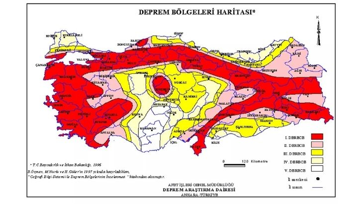 Türkiye'de deprem riski olmayan iller belli oldu